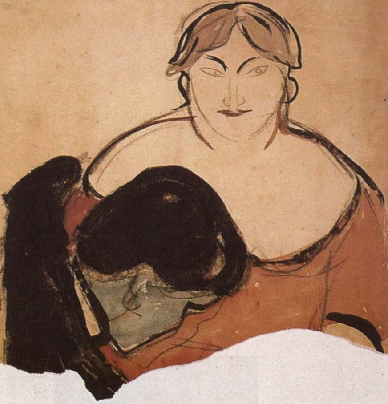 Edvard Munch The young man and girlie